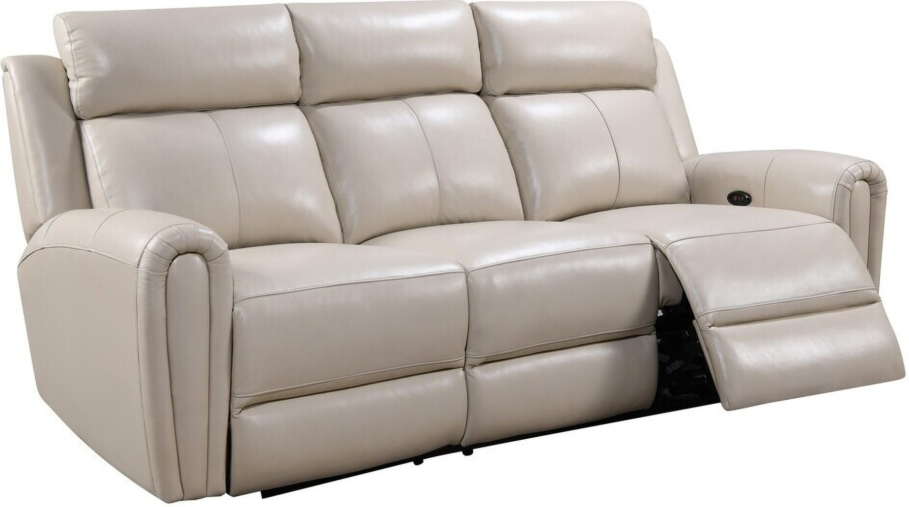 E3215 Royce Jonathan Cream Power Reclining Sofas by Leather Italia USA