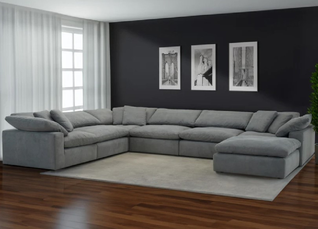 Exhale - Mathis Thunder 6PC  Stacionary Sectional By Parker House