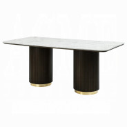 DN03940 7PC Dining set with marble Top Clayten Collection Mid-Century Style by Acme Furniture