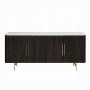 DN03940 7PC Dining set with marble Top Clayten Collection Mid-Century Style by Acme Furniture