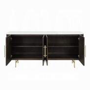 DN03940 7PC Dining set with marble Top Clayten Collection Mid-Century Style by Acme Furniture
