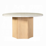 DN02875 5PC Dining set Round Table with marble top Qwin Collection by Acme Furniture