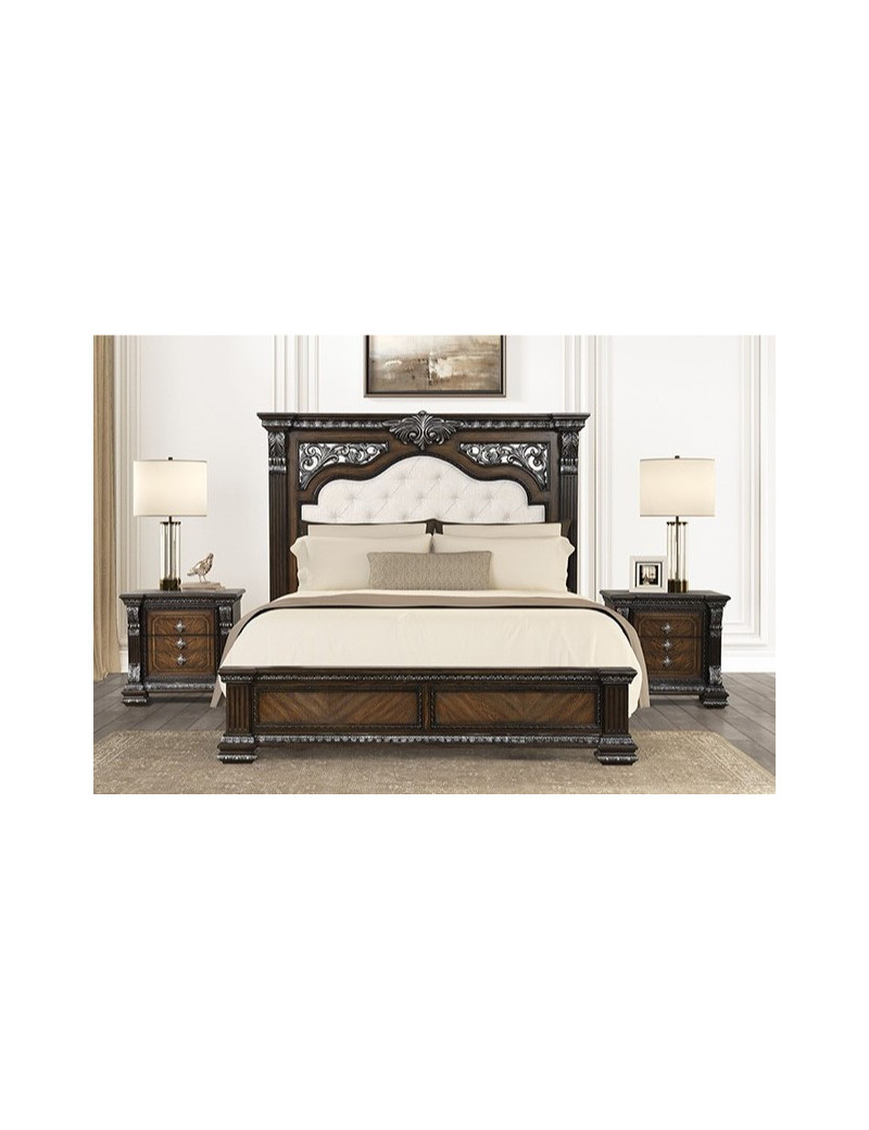 FM70002DB 5PC Queen Bedroom Set Traditional Style Promenade Collection by Furniture of America