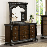 FM70002DB 5PC Queen Bedroom Set Traditional Style Promenade Collection by Furniture of America