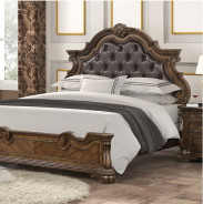 FM70003DB-W 5PC Queen Bedroom Set Traditional Style Dark Brown Leovanni Collection by Furniture of America