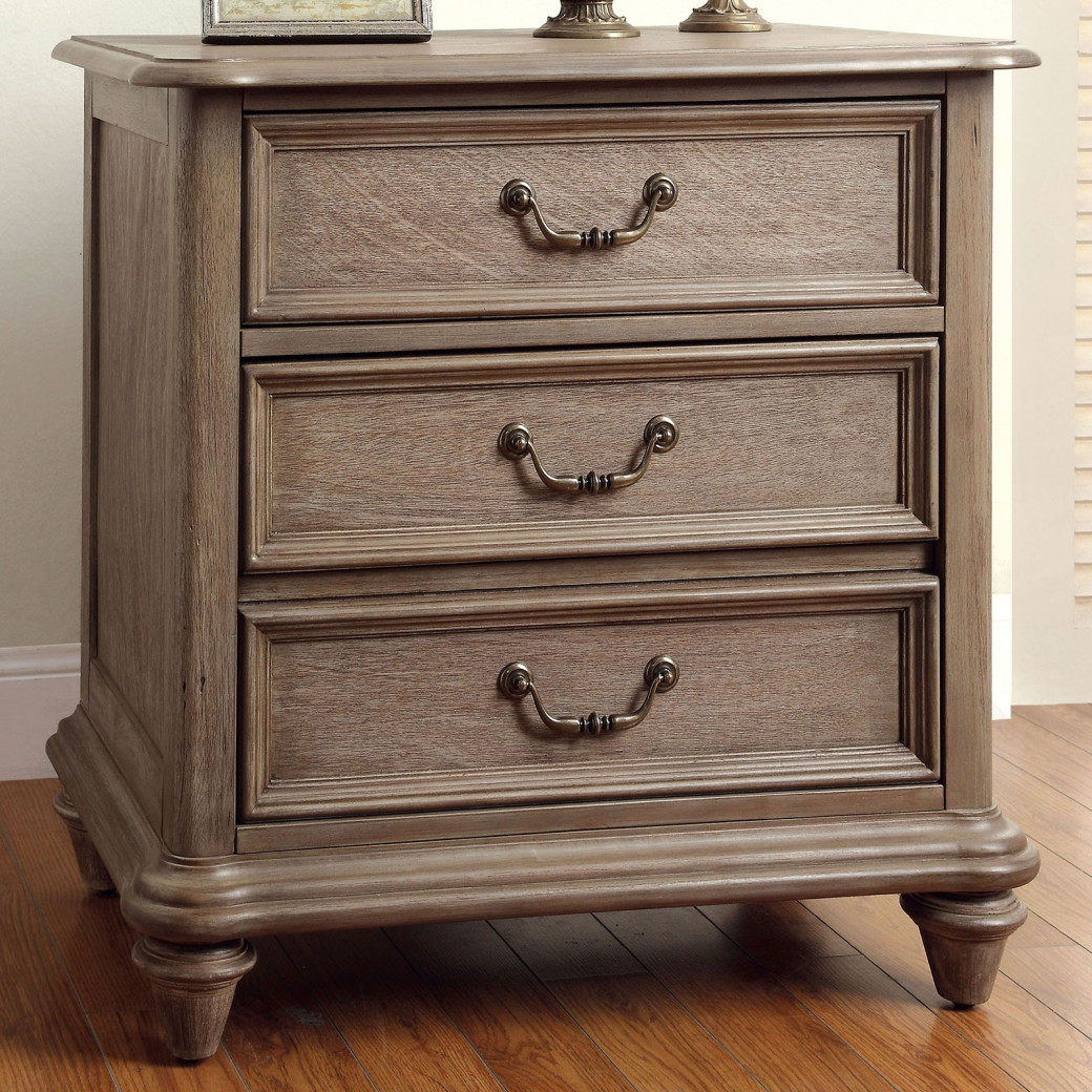 CM7613 5PC Queen Bedroom Set Rustic Style Natural/Ivory Finish by Furniture of America