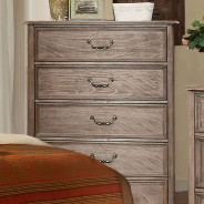 CM7613 5PC Queen Bedroom Set Rustic Style Natural/Ivory Finish by Furniture of America