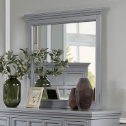 CM7413 GY 5PC Queen Bedroom Transitional Style Gray Finish by Furniture of America