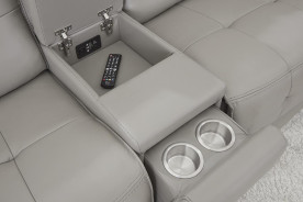 6PC Canterbury-Pewter Zero Gravity Modular Power Reclining Sectional By Parker House