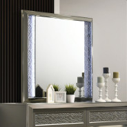 FM7252DG 5PC Queen Bedroom Set Contemporary Style Dark Gray Finish By Furniture Of America