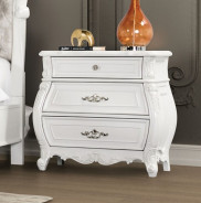 FM7419WH 5PC Queen Bedroom Set Traditional Style White /Tan finish Valentini Collection by Furniture of America