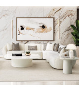 5 PC Sectional Set Le Montreaux Collection By Michael Amini. LFR-MTRX5PC-GNA-000