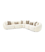 5 PC Sectional Set Le Montreaux Collection By Michael Amini. LFR-MTRX5PC-GNA-000