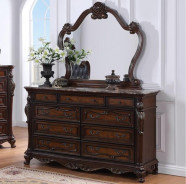 FM7635CH 5PC Queen Bedroom Set Traditional Style Dark Cherry Finish Ventresca Collection by Furniture of America