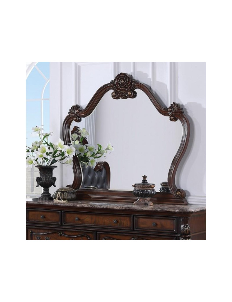 FM7635CH 5PC Queen Bedroom Set Traditional Style Dark Cherry Finish Ventresca Collection by Furniture of America