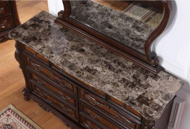 FM7635CH 5PC Queen Bedroom Set Traditional Style Dark Cherry Finish Ventresca Collection by Furniture of America
