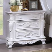 FM7637WH 5PC Queen Bedroom Set Traditional Style White Finish Cremona Collection by Furniture of America