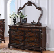 FM7638CH 5PC Queen Bedroom Set Traditional Style Dark Cherry Finish Francione Collection by Furniture of America