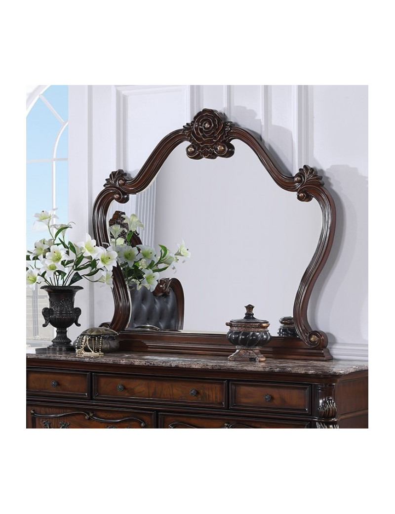 FM7638CH 5PC Queen Bedroom Set Traditional Style Dark Cherry Finish Francione Collection by Furniture of America