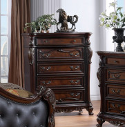 FM7638CH 5PC Queen Bedroom Set Traditional Style Dark Cherry Finish Francione Collection by Furniture of America