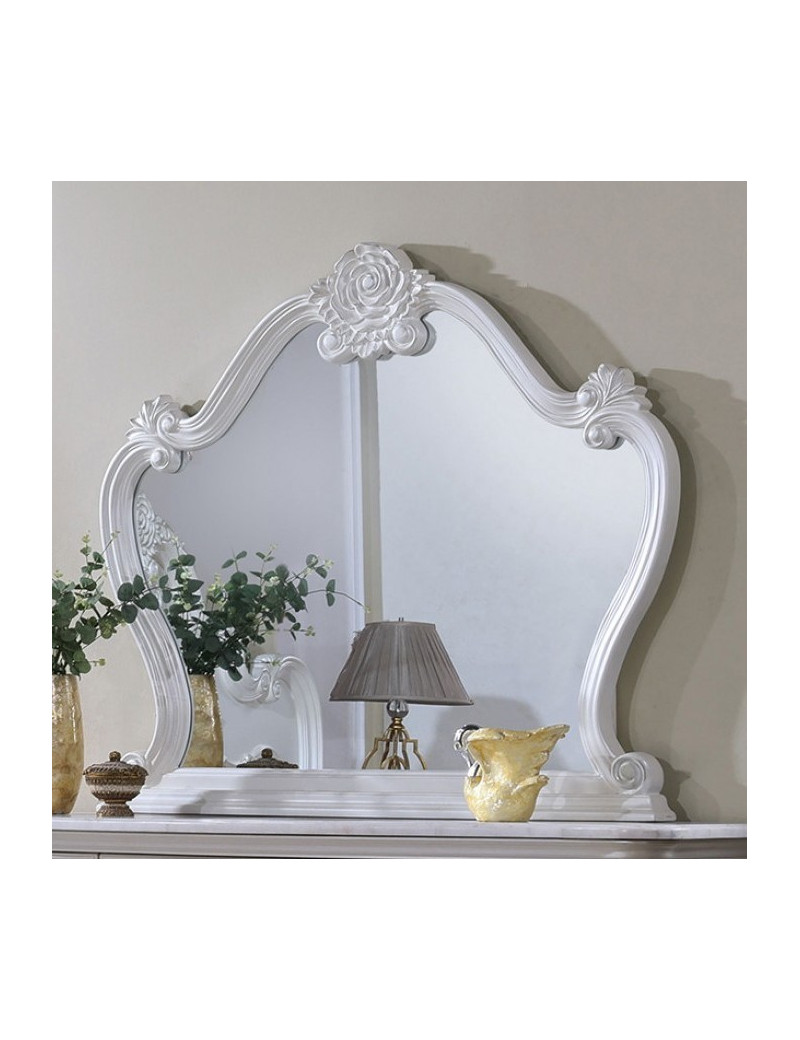 FM7638WH 5PC Queen Bedroom Set Traditional Style White Finish Francione Collection by Furniture of America