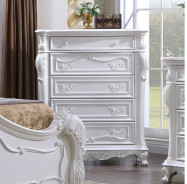 FM7638WH 5PC Queen Bedroom Set Traditional Style White Finish Francione Collection by Furniture of America