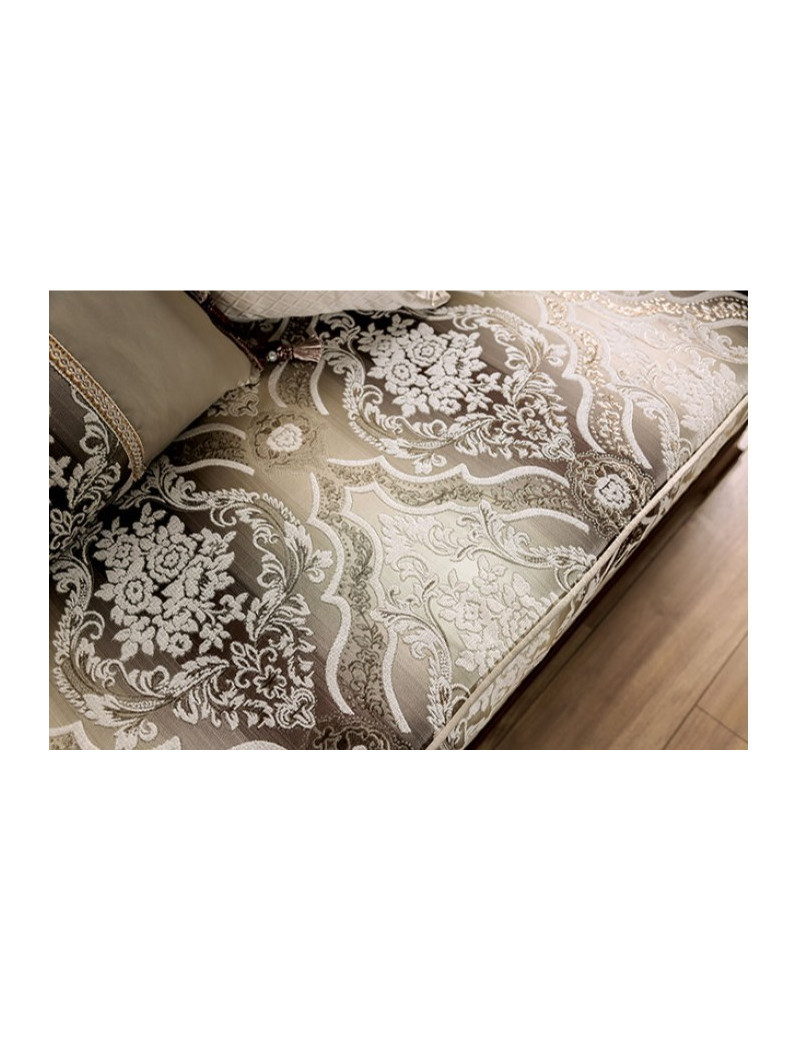 FM65004BG Traditional Living Room Dark Cherry/Beige Yucatan Collection by Furniture of America
