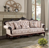 FM65002BR Traditional Living Room Dark Cherry/Light Brown Veracruz Collection By Furniture of America