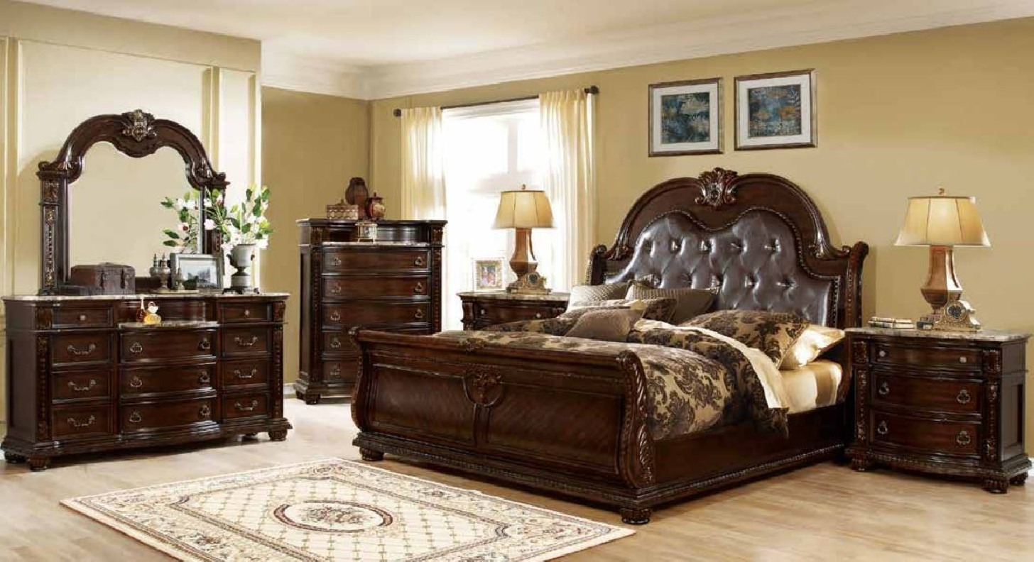B9500 5PC Queen Size Bedroom Set Collection Traditional Style by McFerran Furnishings