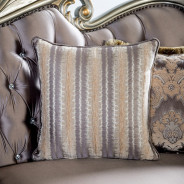 FM65006PR 2PC Sofa & Loveseat Traditional Living Room Champagne/Purple Albacete Collection By Furniture Of America