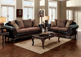 SM7635N Traditional Living Room Brown San Roque Collection By Furniture Of America