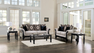 SM7304 Traditional Living Room Light Brown Molfetta Collection By Furniture Of America