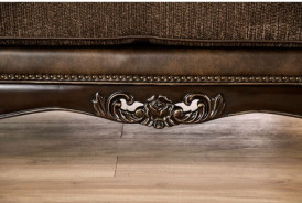 FM65003BR  Traditional Living Room Light Brown / Dark Cherry Brown Ensenada Collection by Furniture of America