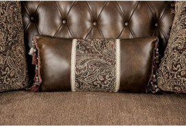 FM65003BR  Traditional Living Room Light Brown / Dark Cherry Brown Ensenada Collection by Furniture of America