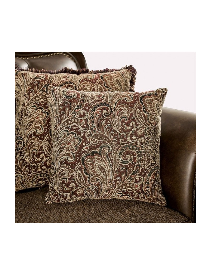 FM65003BR  Traditional Living Room Light Brown / Dark Cherry Brown Ensenada Collection by Furniture of America