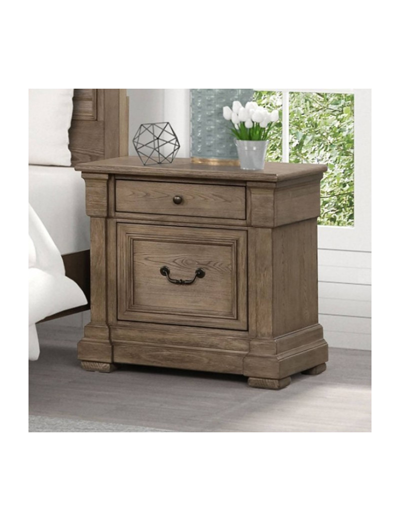 FM7701BR 5PC Queen Bedroom Set transitional Style Sheringham Collection By Furniture Of America