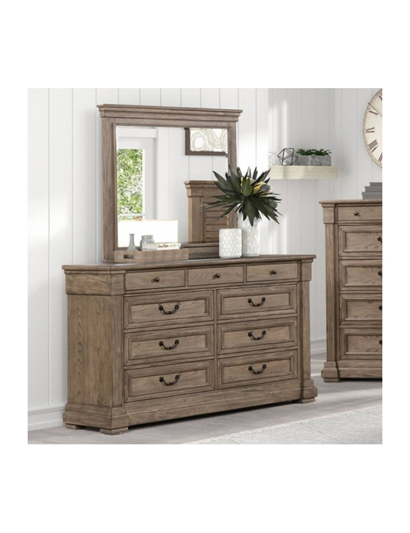 FM7701BR 5PC Queen Bedroom Set transitional Style Sheringham Collection By Furniture Of America