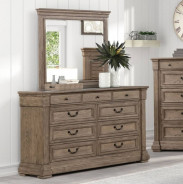 FM7701BR 5PC Queen Bedroom Set transitional Style Sheringham Collection By Furniture Of America