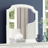 FM7708WH 5PC Queen Bedroom Set Transitional/Coastal Antique White Finish By Furniture of America