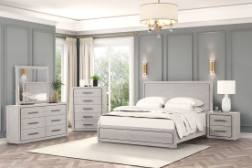 FM70100AK 5PC Queen Size Bedroom Set Contemporary Style By Furniture of America