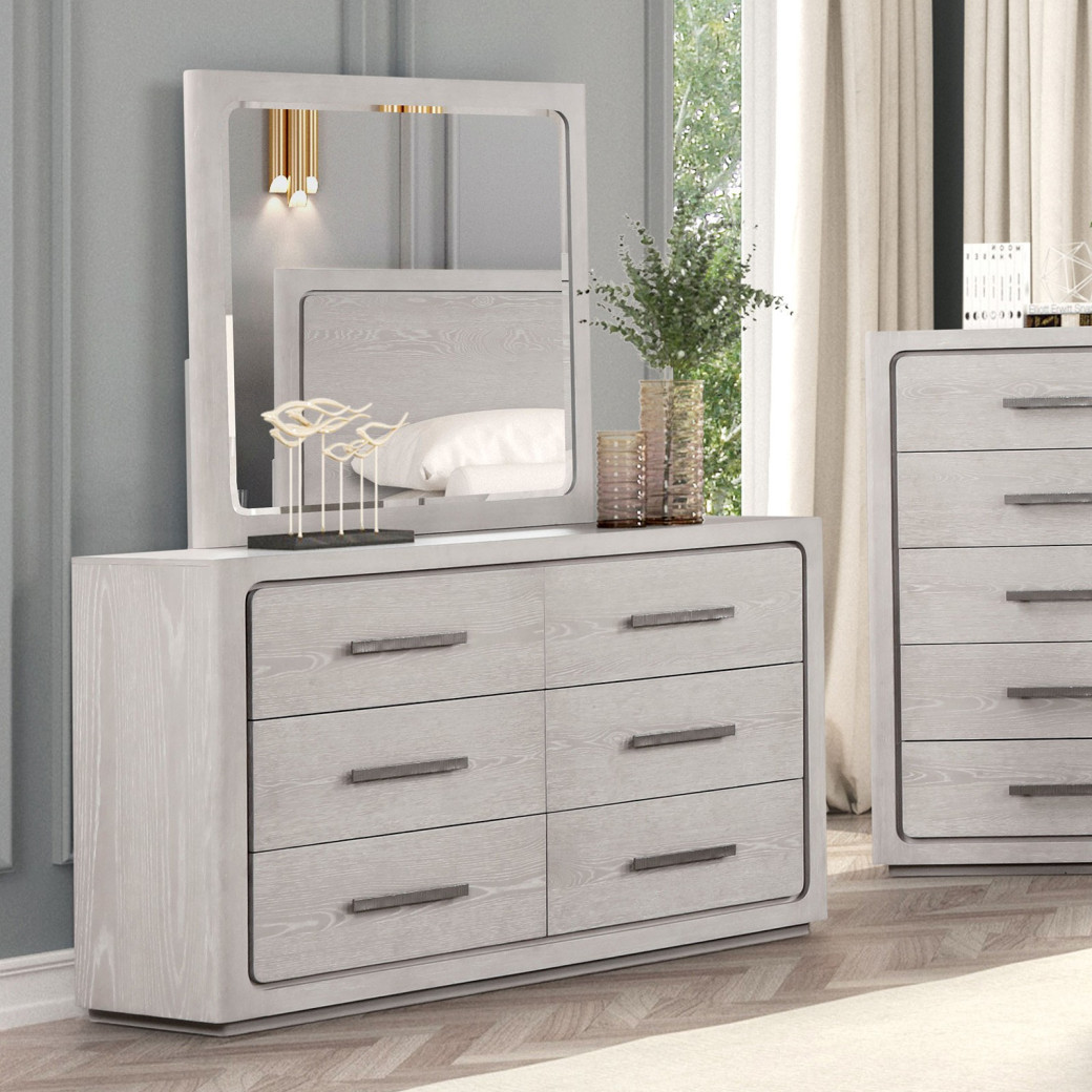 FM70100AK 5PC Queen Size Bedroom Set Contemporary Style By Furniture of America