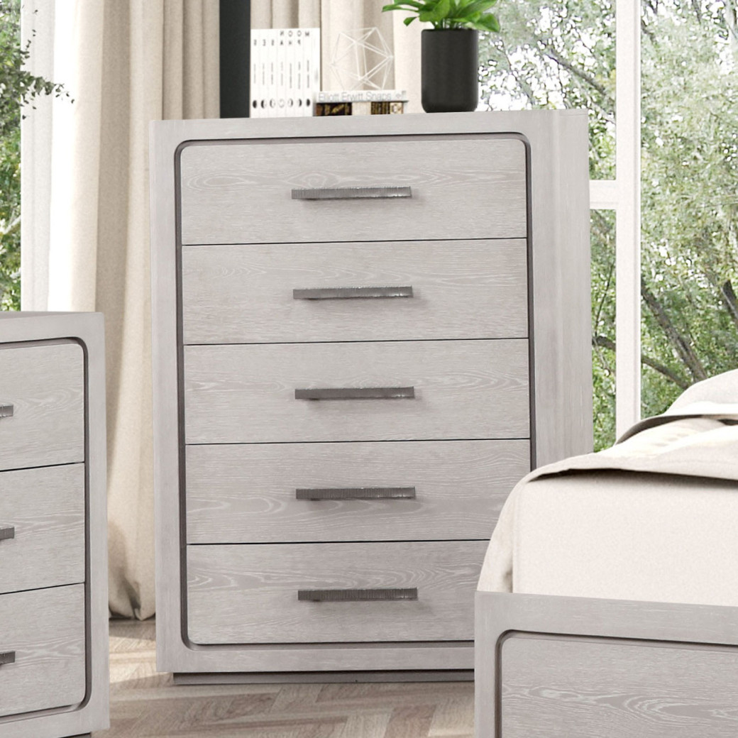FM70100AK 5PC Queen Size Bedroom Set Contemporary Style By Furniture of America