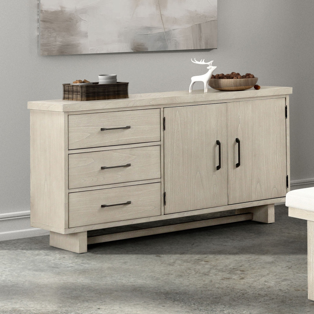 FM3410NT 6PC Dining Set Modern Framhouse Natural Finish By Furniture of America
