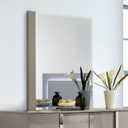 FM7211BG 5PC Queen Size Bedroom Set Contemporay Style Light Taupe Finish Sinistra Collection by Furniture of America