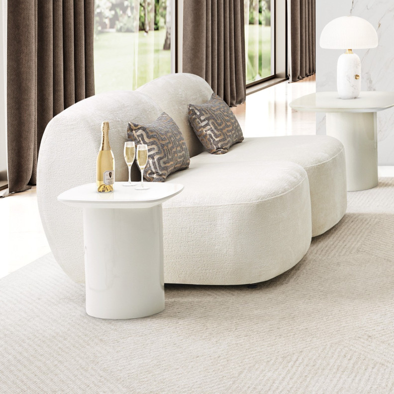 End Table Cloud White Le Montreaux Collection By Michael Amini LFR-MTRX202-108