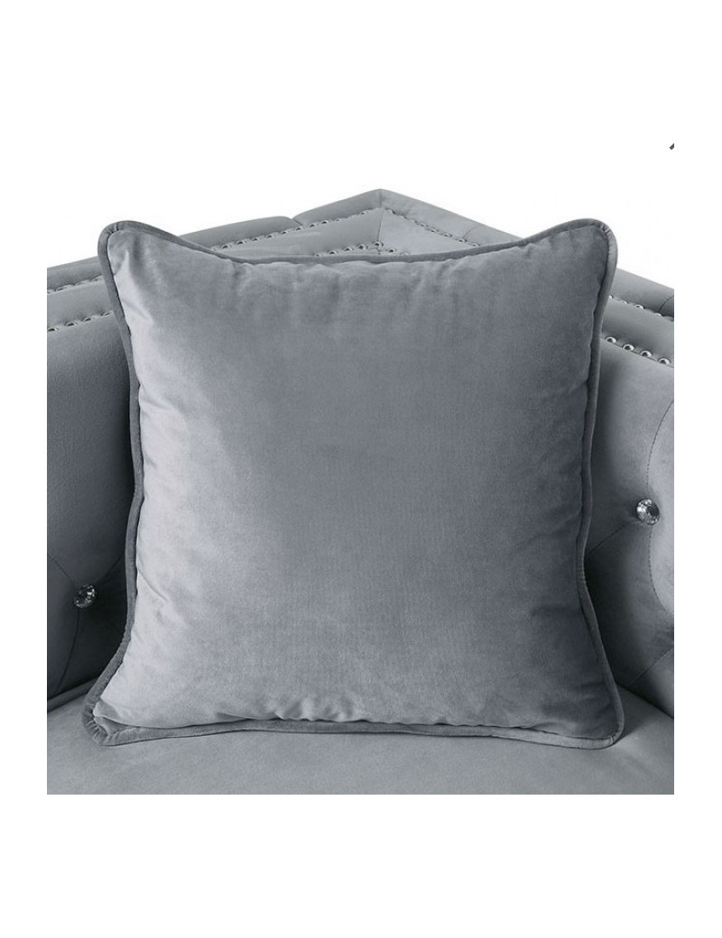 CM6652 Contemporary Style Sectional Gray Fabric Amie Collection By Furniture of America