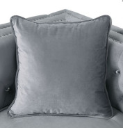CM6652 Contemporary Style Sectional Gray Fabric Amie Collection By Furniture of America