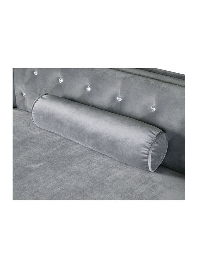 CM6652 Contemporary Style Sectional Gray Fabric Amie Collection By Furniture of America