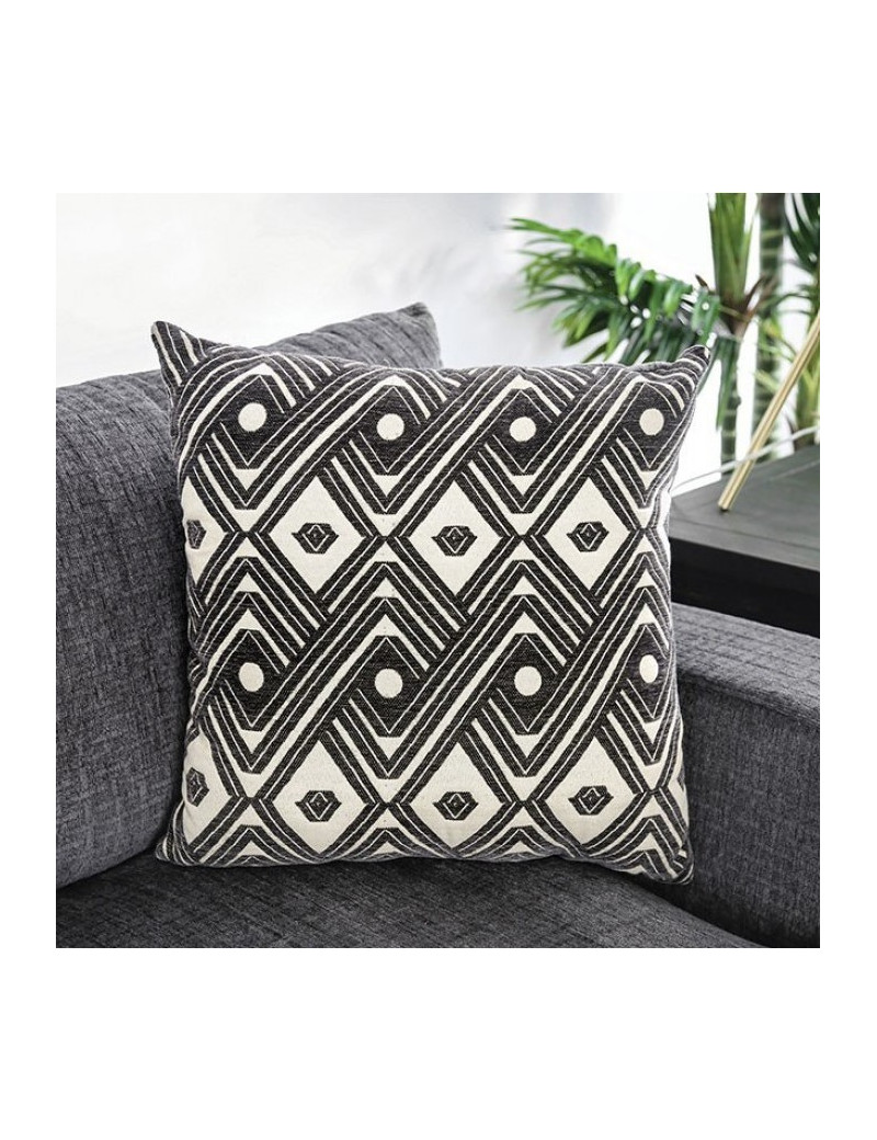 CM6587 6PC Contemporary Sectional Gray Chenille Kaylee Collection By Furniture of America
