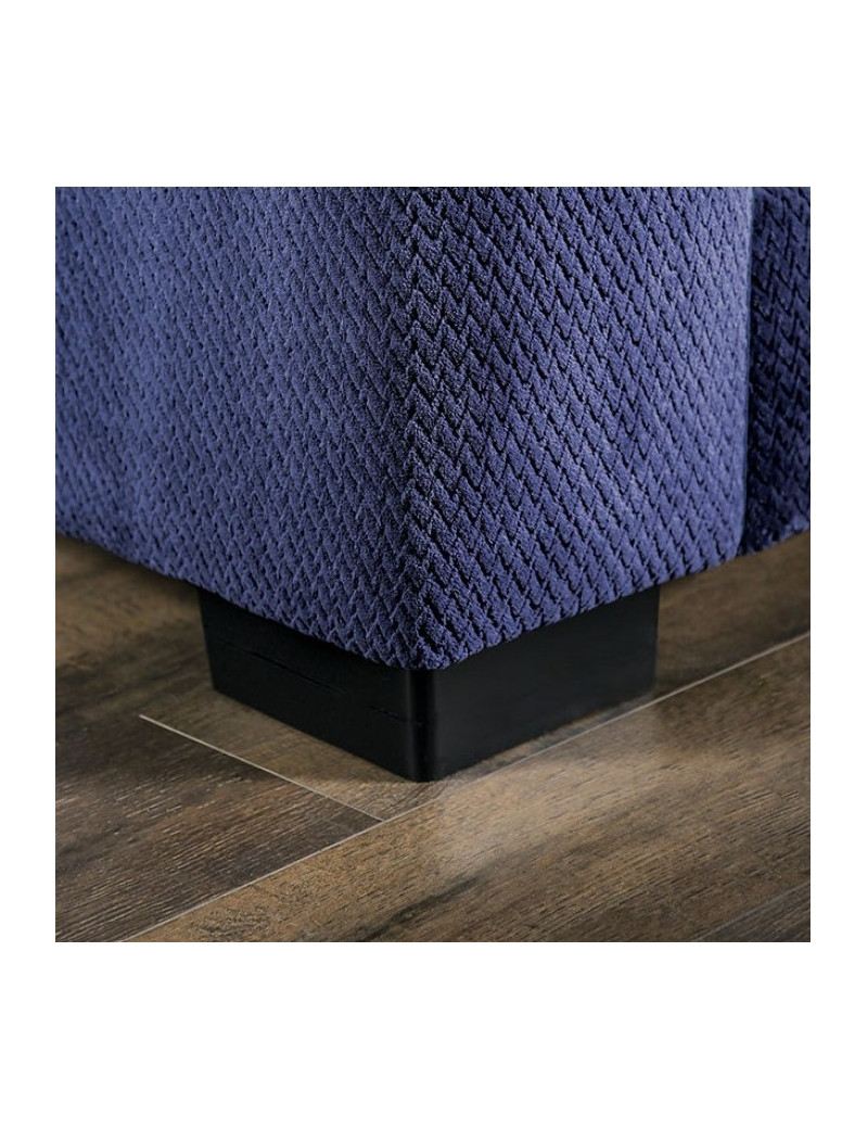 SM5151 Transitional Style Sectional Warm Navy Blue Collection By Furniture of America